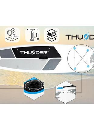 Надувна sup дошка thunder planet 320 см із ваговою blue6 фото