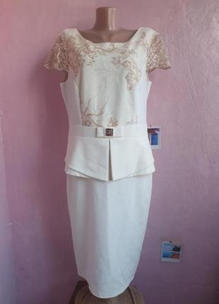 Біла сукня з мереживом1 фото