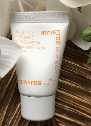 Щоденний сонцезахисний крем innisfree spf 36