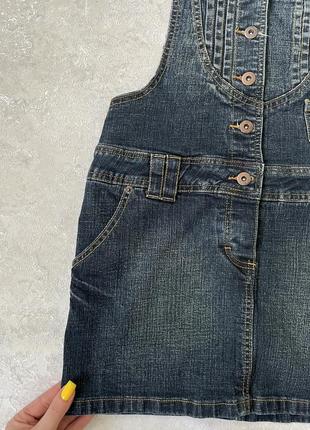 Комбінезон джинсовий з юбкою2 фото