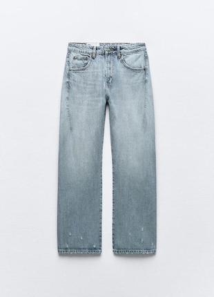 Вареные джинсы синие zara new2 фото