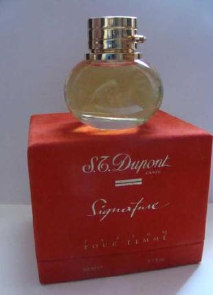 Духи,экстракт,винтаж,редкость  pure parfum signature s. t. dupont 50 ml
