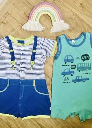 Лот песочники р. 80 на 1-2 г., хлопок