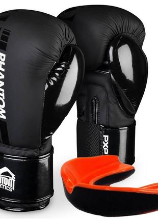 Боксерські рукавиці phantom apex speed black 16 унцій (капа в ...
