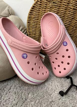 Женские кроксы сабо crocs crocband clog crocband pear распродаж l2 фото