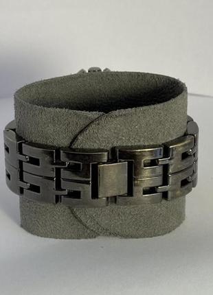 Годинник жіночий softech diamante dial gun black&amp;silver watch9 фото