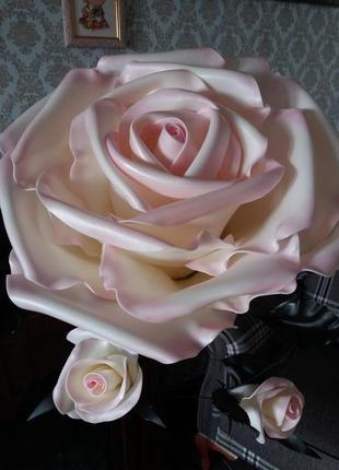 Торшер - троянда з ізолону2 фото