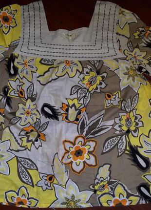 Тонкая батистовая блуза с пояском от ichi! p.-l