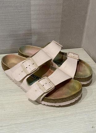 Birkenstock пудровые шлепанцы 37р