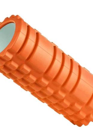 Масажний ролик (роллер) u-powex eva foam roller (33x14см.) orange