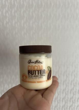 Крем для сухої шкіри  для масажу баттер з какао маслом cream cocoa butter сша1 фото