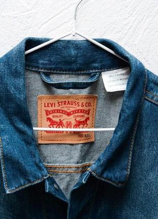 Джинсова куртка levi's розмір xxl4 фото