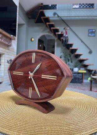 Годинник ручної роботи з червоного дерева "belgian chocolate"