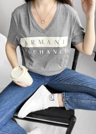 Футболка от armani exchange, оригинал🔝2 фото