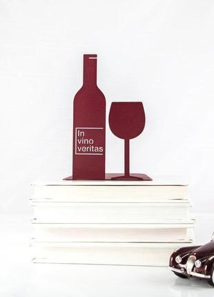 Тримач для книг «in vino veritas»5 фото