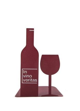 Тримач для книг «in vino veritas»2 фото