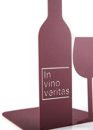 Тримач для книг «in vino veritas»3 фото