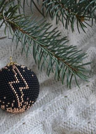 Новогодние украшения на елку гарри поттер игрушки на елку декор для дома шар из бисера3 фото
