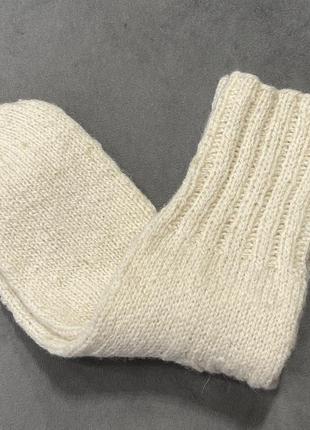 В'язані вовняні шкарпетки ручної роботи3 фото