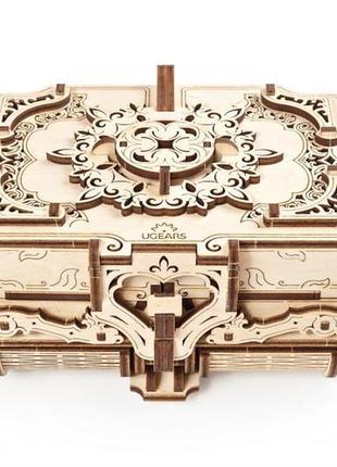 Механічні 3d пазли ugears - «антикварна скринька»