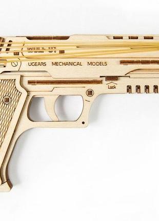Механічні 3d пазли ugears - «пістолет вольф-01»