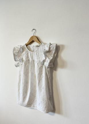 Белая коттоновая блуза от f&amp;f🌿4 фото