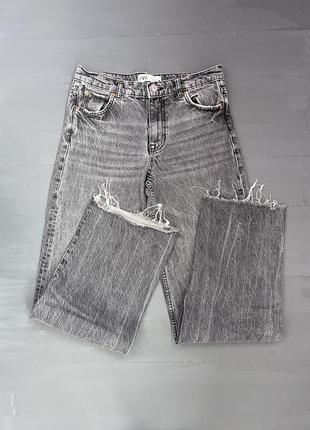 Джинси джинсові шорти різні mom wide leg slim straight 34-367 фото