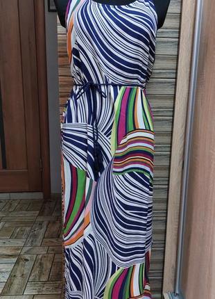 Сукня довга next tall плаття з натуральної тканини та декором макраме на спині