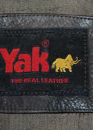 Куртка шкіряна yak р. xxl р. xxxl genuine exotic yak leather original england5 фото