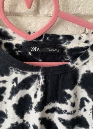 Zara tie dye/тай дай футболка розмір l в ідеалі 💯 бавовна6 фото