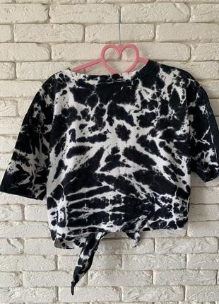 Zara tie dye/тай дай футболка розмір l в ідеалі 💯 бавовна7 фото