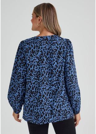 Современная вискозная блузка с леопардовым принтом р.183 фото