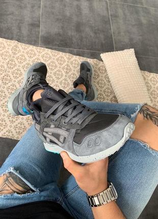 Кроссовки мужские в стиле asics gel lyte 3 sneakerboot grey асикс гель лайт сникербут серые3 фото