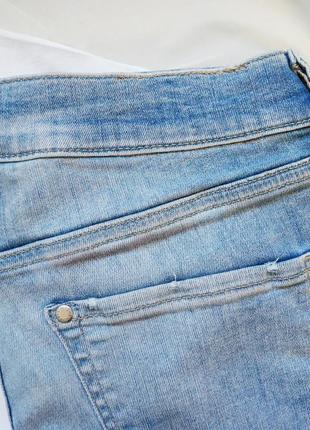 Якісні, трохи завужені джинси h&m,  посадка висока, стильні потертості7 фото