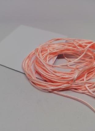 Шнурок нейлоновый розовый 1 мм1 фото