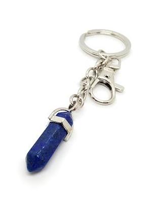 💙⛓️брелок с подвеской кристалл натуральный камень лазурит