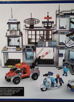 Конструктор блоковий арт. 4169 поліція поліцейська зона, 950 д...2 фото