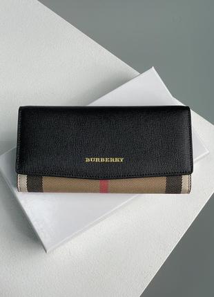 Гаманець burberry credit card wallet brown/black