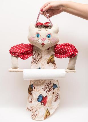 Полотенцедержатель кошка