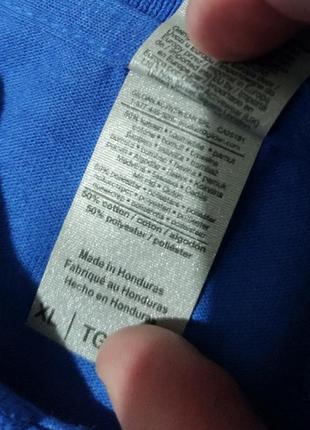 Мужская синяя футболка / поло / gildan / мужская одежда / чоловічий одяг /4 фото