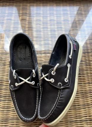 Мокасины лоферы кожаные sebago docksides authentic оригинальные3 фото