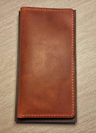 Клатч leatherconcept, прошитий, натуральна шкіра з покриттям pull-up