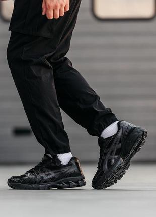 Кроссовки мужские в стиле asics gel-kayano 14 black асикс гель-каяно черные3 фото