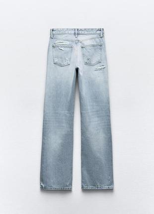 Рваные джинсы zara wide lig6 фото