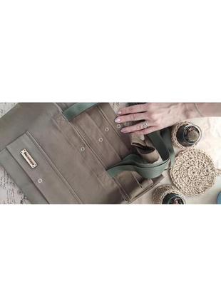 Шоппер с карманом, хозяйственная сумка, экосумка8 фото