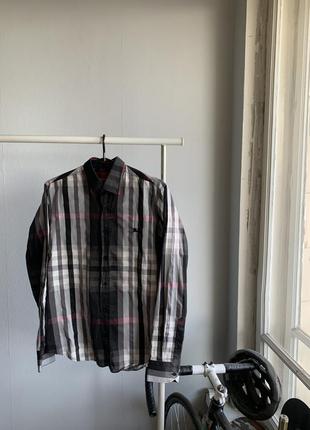 Сорочка burberry london shirt red stripe vintage