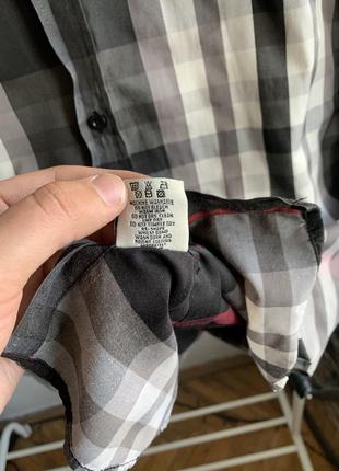 Рубашка burberry london shirt red stripe vintage5 фото