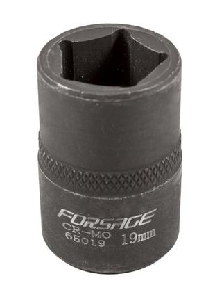 Головка ударная 1/2'', 19мм (5гр.) forsage f-65019
