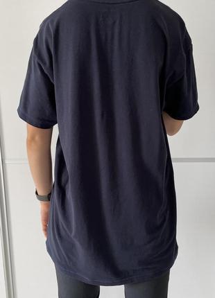 Футболка мужская emporio armani темно синяя xl, брендовая футболка.3 фото