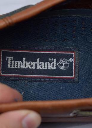 43.5 размер. кожаные коричневые мужские мокасины, топсайдеры timberland. оригинал8 фото